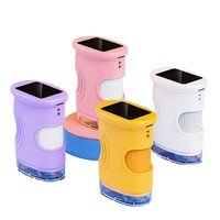 Microscope électronique éducatif pour enfants Y823 rechargeable, facile à utiliser, avec zoom 1000x, écran IPS de 2 pouces et 8 LED