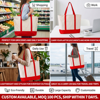Sacs fourre-tout en toile de coton de qualité supérieure, durables, avec logo imprimé personnalisé, couleur unie, design sublimé, pliables et réutilisables