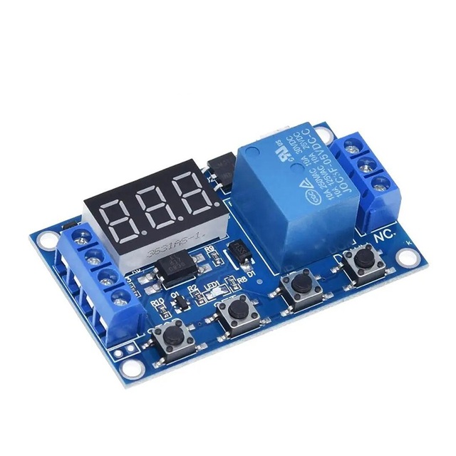 DC 6V-30V Support MICRO/TYPE-C USB 5V LED Display Automation Cycle Delay Timer Control Off Switch Delay Time Relay 6V 9V 12V 24V