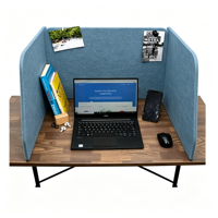 Panneau Acoustique de Confidentialité en Feutre à Trois Faces pour Bureau, 100% Fibre de Polyester, Cloison de Bureau, Fabrication OEM