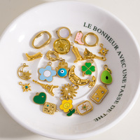 Pendentifs Tour de Basse-Croix, Breloques Géométriques et Florales en Acier Inoxydable pour Colliers DIY, Accessoires Ornamentaux, Motifs Soleil, Lune, Étoile, Cowboy Boots - Meilleures Ventes