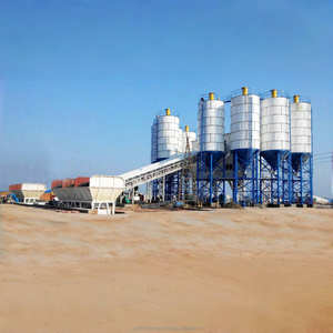 Planta Mezcladora de Concreto de 50m3/h Controlada por PLC con Mezclador de Doble Eje y Tolva de Pesaje de Cemento, Garantía de 5+ Años, Hecho en China - Product Image 1