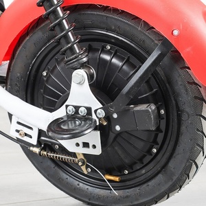 Scooter électrique chinois de 14 pouces pour adultes, vélo électrique avec batterie portable 48V 12A, cadre en acier, vélo électrique de ville - Product Image 4