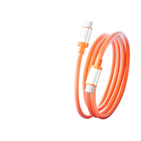 Câble de charge rapide USB-C PD 240W 6A pour transfert de données pour téléphone portable IOS, tablette, ordinateur portable - Nylon tressé arc-en-ciel 1,5 m 4 couleurs