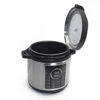 Vente en gros d'autocuiseur électrique intelligent en acier inoxydable 6L Cuiseur à riz numérique pour usage domestique et commercial certifié CE/ROHS