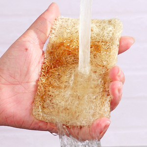 Luffa reinigingsdoek anti-aanbak olie keukendoek absorberend pluisvrij schuursponsje voor het afwassen van afwas en potten - Product Image 5
