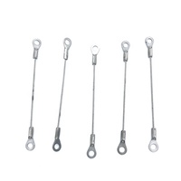 Ensemble de câbles en acier inoxydable 304 316 avec mousqueton à œillet pour suspension de sécurité, directement de l'usine