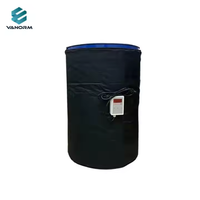 Chauffe-cuve électrique 200L 2000W avec isolation en caoutchouc silicone et thermostat pour fûts d'huile et équipements de chauffage IBC
