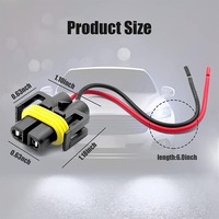 Cable Adaptador de Extensión para Faros LED HID, Arnés de Cables de Aluminio, Conector Macho-Hembra para Motocicleta y Automóvil