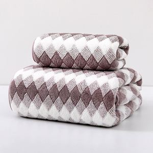 High Quality Striped Woven Skin-Friendly Coral Fleece Home Use <b>Bath</b> <b>Towel</b> <b>Set</b> Low Price Wholesale - Product Image 3