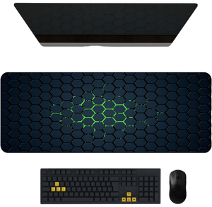 Alfombrilla de Ratón para Juegos XXL, Alfombrilla de <span class=keywords><strong>Escritorio</strong></span> Grande Antideslizante con Base de Goma, <span class=keywords><strong>Protector</strong></span> de <span class=keywords><strong>Escritorio</strong></span> Extendido Grande de 31.5''x11.8'', Alfombrilla para Teclado - Product Image 3