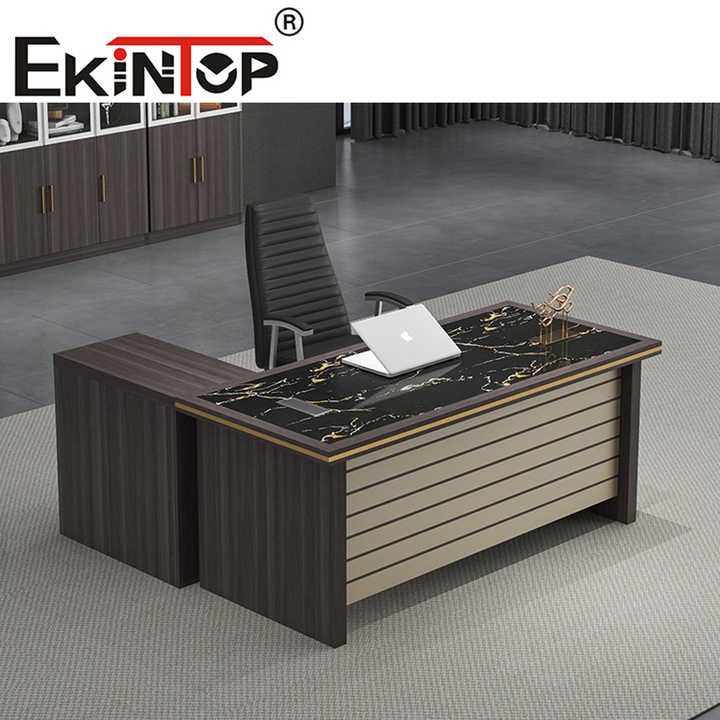 Ekintop Modular Rectangular Executive Desk Office Table Marble Granite ...