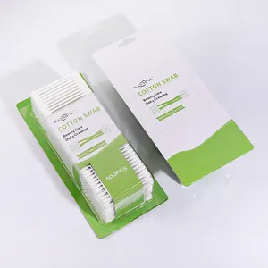 600 suction card white plastic rods Clean Cotton Buds For Daily Use