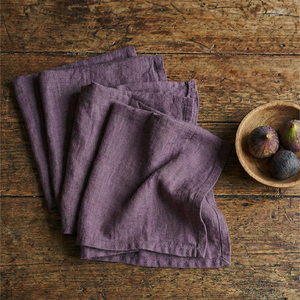 Servilletas de Lino Natural Morado Lavanda Lavables Que no Destiñen Ideales para Fiestas al Aire Libre o Familiares Servilletas de Mesa y Comedor - Product Image 2