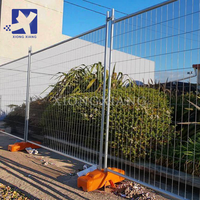 Australischer Temporärer Zaun 1,8m X 2m Tragbares Temporäres Zaunpanel und Füße für Baustellen-Temporärabsperrung