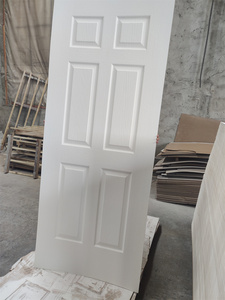 Panel de Puerta Interior de MDF Moldeado con Acabado <span class=keywords><strong>en</strong></span> Madera Pintada de Blanco, Diseño Moderno, Panel de Puerta Interior Moldeado con Imprimación Blanca - Product Image 3