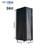 Armoire de serveur murale 22U 42U pour centre de données, personnalisée en usine, en fibre optique, standard, vente en gros, offre spéciale
