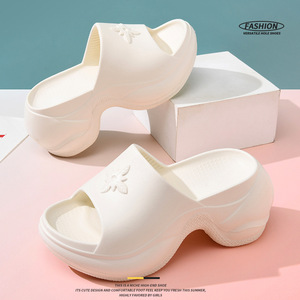 Guru Women's EVA <b>Platform</b> <b>Wedge</b> <b>Sandals</b> White Round Toe Outdoor Wear Lightweight Non Slip Height Increasing - Product Image 1