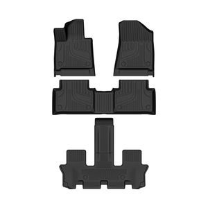 Alfombrillas de Coche 3D Flexibles e Impermeables de TPE, Juego Completo de 3 Piezas, Diseño Antideslizante, Multiusos, Decorativas, para Todo Tipo de Clima, Grosor Personalizado - Product Image 1