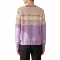Pull en cachemire d'hiver avec motif épais, chaud et doux, pull en cachemire pour femmes
