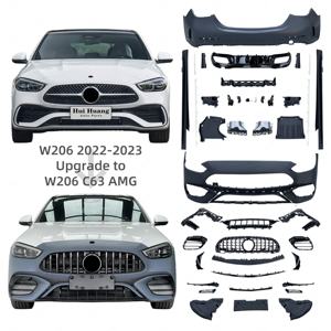<span class=keywords><strong>Prix</strong></span> d'usine Pièces de carrosserie en plastique PP Pare-chocs Kit carrosserie pour <span class=keywords><strong>Mercedes</strong></span> Benz Classe C W206 <span class=keywords><strong>2021</strong></span>+ Transformation en style <span class=keywords><strong>C63</strong></span> <span class=keywords><strong>AMG</strong></span> - Product Image 1