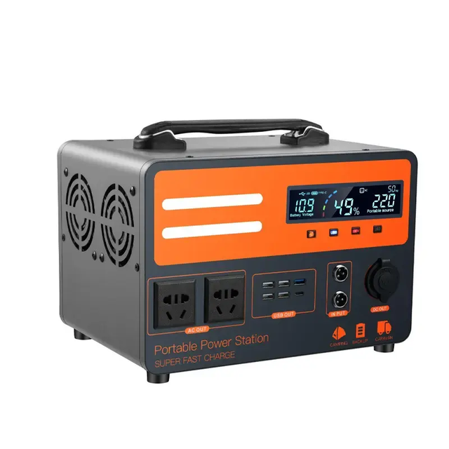 High Capacity Portable Power Bank Outdoor Solar Power Station Mobile Portable 600W 900W 1000W 2000W 2500 Mobile Power Station.