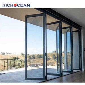 Porta Pieghevole di Sicurezza RICHOCEAN per Esterni <span class=keywords><strong>con</strong></span> Serratura, in Alluminio e <span class=keywords><strong>Vetro</strong></span>, Porte Esterne Pieghevoli - Product Image 6