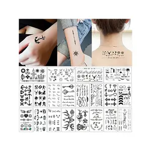 Hot Sale Personalized Customization Waterproof Temporary Tattoo Sticker Wholesale Tattoos Custom Supplies for Men Women