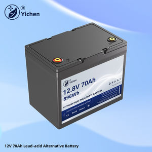 軽量12.8V 70Ah LiFePO4リチウムイオンバッテリーパック 896Wh 300A出力 6000サイクル RV電子機器 マリン機器 ポータブル - Product Image 1