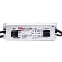 Mean Well XLG-200-24-A 200W 24V Driver de LED industriel extérieur IP67 Alimentation à découpage étanche