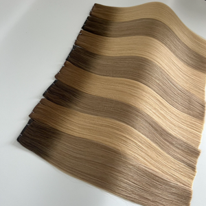 Extensions de cheveux humains vierges invisibles Genius Weft en gros (couleur claire) 100g Double Drawn Genius Weft Extensions de cheveux russes - Product Image 3