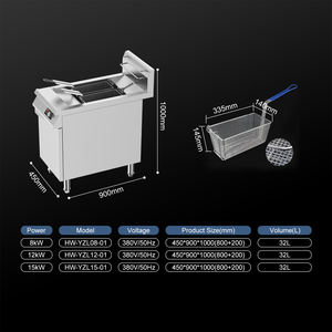 Cuisinière à <span class=keywords><strong>induction</strong></span> électrique commerciale de 32 L <span class=keywords><strong>pour</strong></span> restaurant, cuisine, <span class=keywords><strong>friteuse</strong></span> à <span class=keywords><strong>induction</strong></span> profonde - Product Image 2