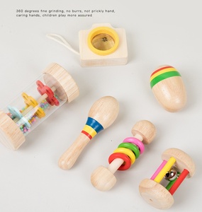 Wholesale Children's Puzzle Montessori Early Education Toys Wooden Hand Rattle to Soothe and Grip Rattle Toys - Product Image 5