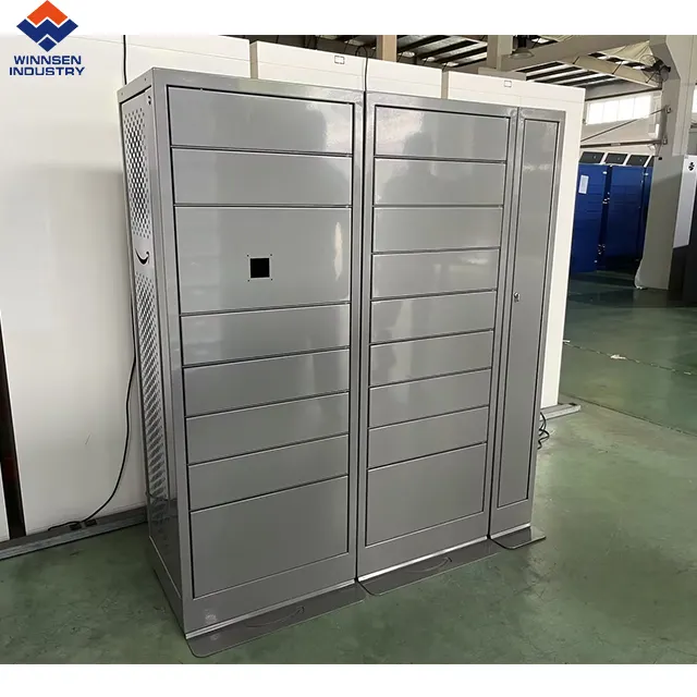 Smart Self Service Intelligent Metal Steel Express Post Pick Up Digital Parcel Delivery Locker with Online Remote Management