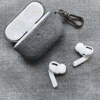 Étui pour casque en cuir PU personnalisé pour airpods en tissu pro max housse