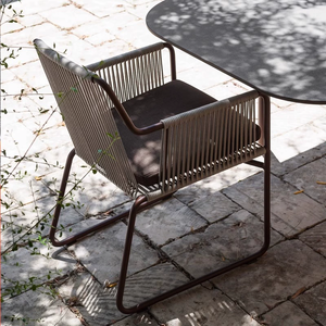 Muebles de jardín para patio, correas tejidas para comedor, sillas al aire libre, juego de mesa y sillas para exteriores para cafetería y restaurantes - Product Image 3