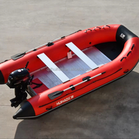 Bateau pneumatique de sport haute vitesse en Hypalon PVC 2025 avec moteur hors-bord, capacité 8-9 personnes, 430*186cm, pour la pêche et la dérive