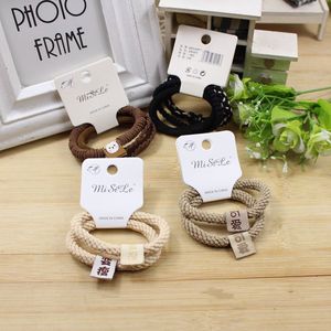 Coleteros MiSiLe de colores variados, alta elasticidad, accesorio informal para el cabello - Product Image 1