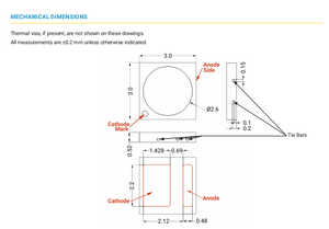Original CREEs JK3030AWT-00-0000-000B0HL240E 3030 <b>SMD</b> <b>LED</b> 4000K Ra80 146lm 6V 350mA - Product Image 6