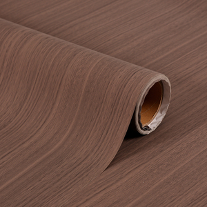 <span class=keywords><strong>Film</strong></span> PVC auto-adhésif à grain de bois foncé, imperméable et résistant à l'huile pour la décoration de meubles, 0,12 0,16 0,18 mm, couleur cerise - Product Image 3