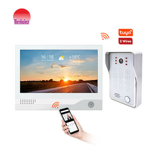 Panneau vidéo d'appel de porte étanche 7 pouces IPS écran sonnette 2 fils filaire porte visiophone avec caméra Tuya <span class=keywords><strong>interphone</strong></span> vidéo - Product Image 1