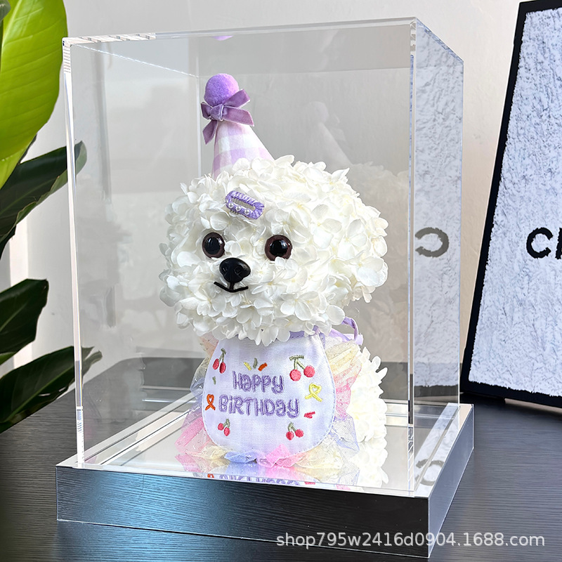 Fête d'anniversaire violet 24*24*30cm