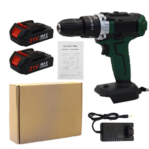 21V Lithium Battery Electric Drill 3 In 1 Reversible Keyless Chuck Diy Power Tool With Two Batteries And Charger - Product Image 1