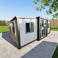 Maison conteneur extensible moderne de 40 pieds avec salle de bain et cuisine, villa préfabriquée de luxe à 3 chambres