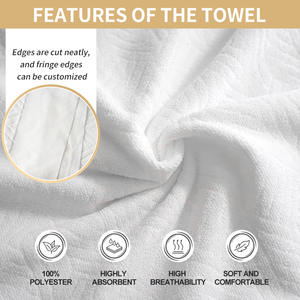 Serviettes de Hajj en microfibre 110*210cm 1000g en gros, serviettes musulmanes Ihram Umrah, ensemble Ihram Hajj et Umrah, <span class=keywords><strong>serviette</strong></span> Ihram Umrah Hajj - Product Image 3
