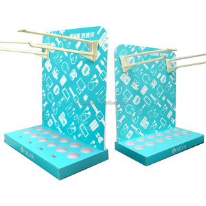 Tùy chỉnh truy cập PVC Hội Đồng Quản trị bọt hiển thị đứng điện thoại Di động Cáp dữ liệu Rack hiển thị cho quảng cáo - Product Image 1