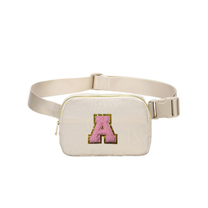 Individuell Bestickte Wasserdichte Nylon-Umhängetasche mit Reißverschluss, Unisex Laufgürtel, Sport-Brusttasche für Frauen, Alltagstasche - Product Image 1