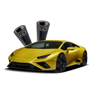 HOHOFILM - Película Protectora para <span class=keywords><strong>Faros</strong></span> Delanteros de Automóvil, Autoadhesiva, Hidrófuga, Resistente a los Arañazos, Resistente a los Rayos UV, VLT 30%, Color Negro Oscuro, TPU, PPF - Product Image 2