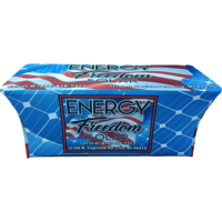 Couverture de barre en Spandex extensible ronde noire Couvertures de table à Cocktail pour événements et fournitures de fête promotionnelles