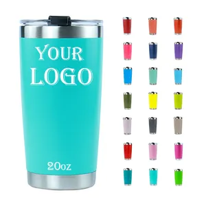 Mugs Customizable 20oz Stainless Steel Double Walled Travel Coffee Cups With Lids